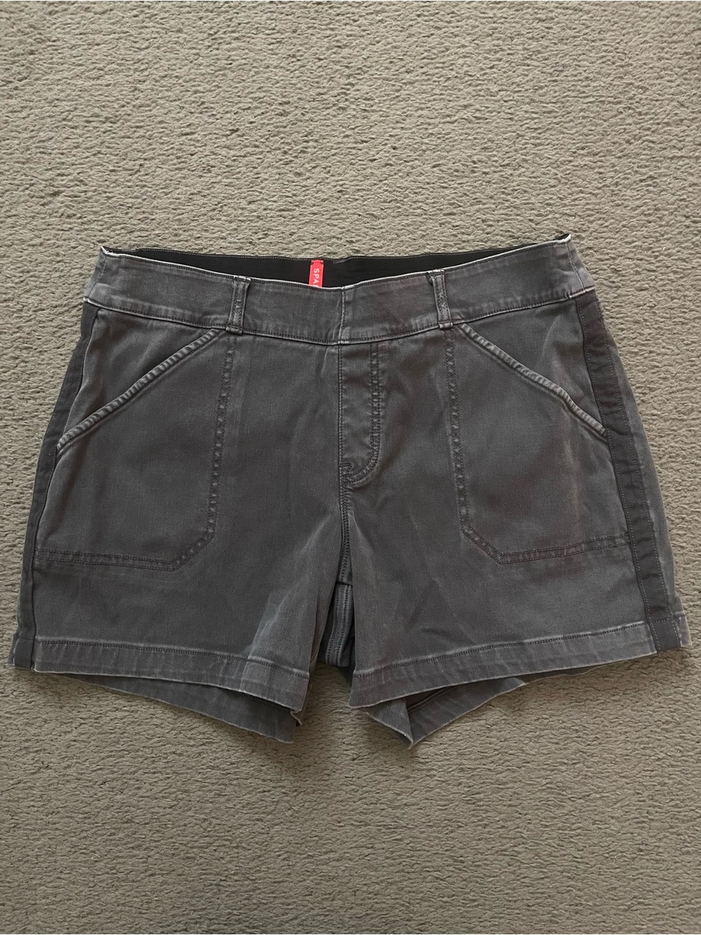 SPANX Gray Utility Bermuda Shorts